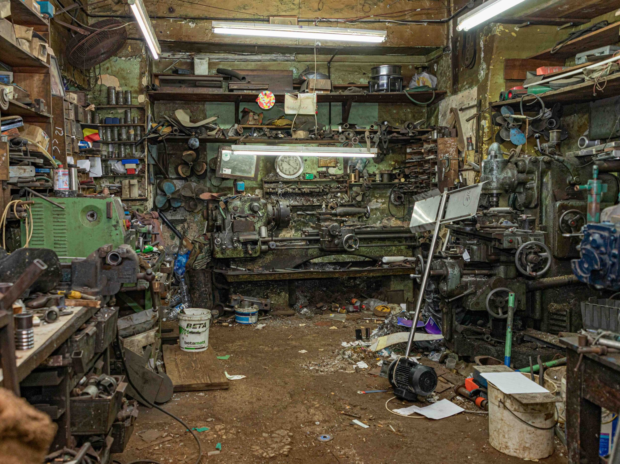 A photo of a garage in need of cleanout services in Harford County, MD.