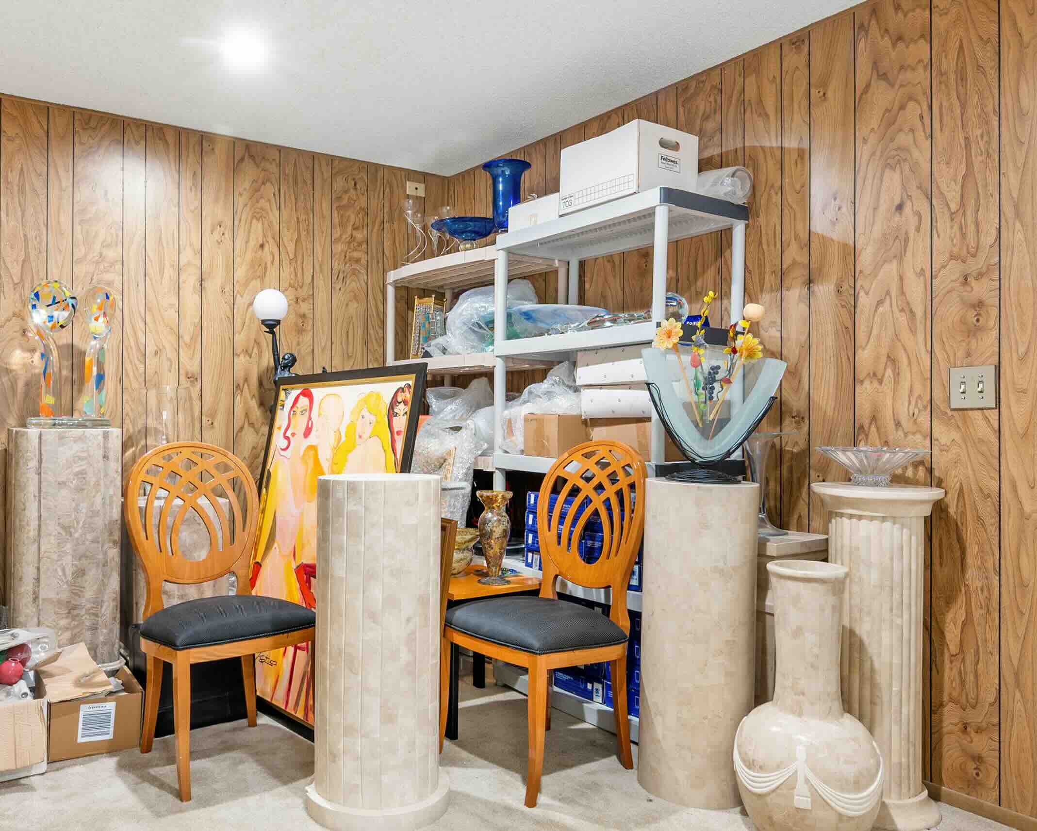 A photo of a basement in Harford County, Md, right before hiring Maryland Pickers to provide cleanout services.